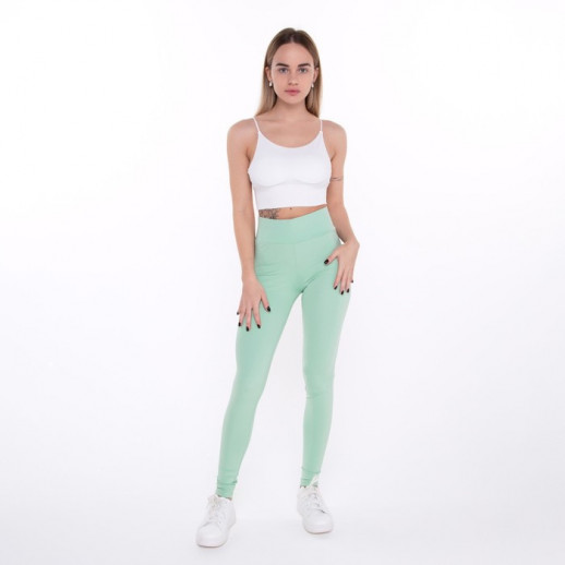 Леггинсы женские, цвет зелёный