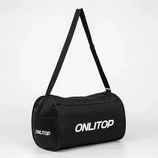Сумка спортивная Onlitop на молнии, наружный карман, цвет чёрный