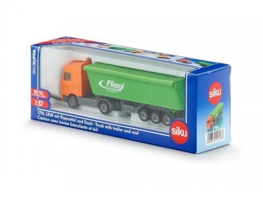 Грузовик Siku 1796 с прицепом для строй материалов, 1/87