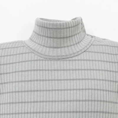 Боди (водолазка) Крошка Я, BASIC LINE, полоска серая