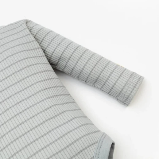 Боди (водолазка) Крошка Я, BASIC LINE, полоска серая