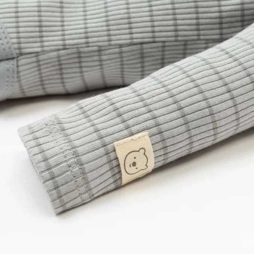 Боди (водолазка) Крошка Я, BASIC LINE, полоска серая