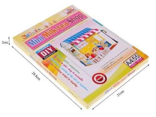 3D пазлы из пенокартона КОКТЕЙЛЬ-БАР (55 деталей, 4 листа)