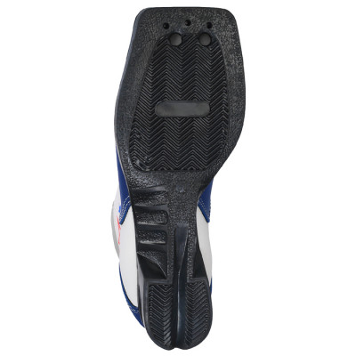 Ботинки лыжные Spine Kids 299/1, NN75, искусственная кожа, искусственная кожа, цвет белый/синий, лого красный