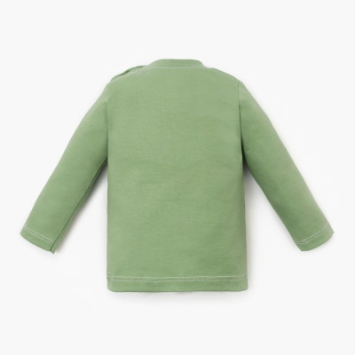 Лонгслив Крошка Я, BASIC LINE, зелёный