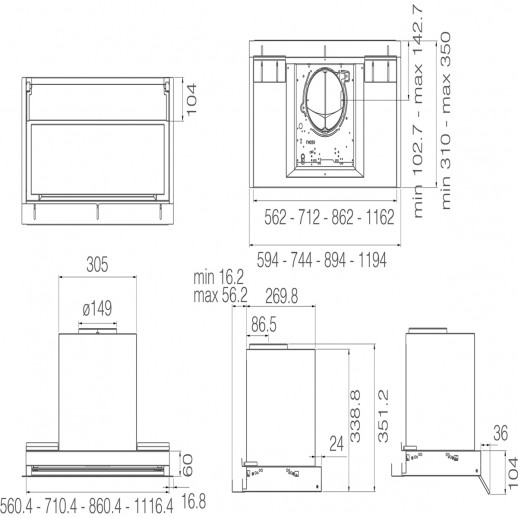 Встраиваемая вытяжка ELICA ELICA BOXIN ADV PLUS BLMAT/A/120 PRF0199292
