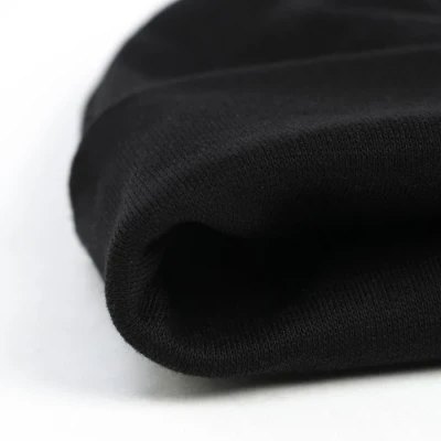 Шапка двухслойная детская, цвет чёрный