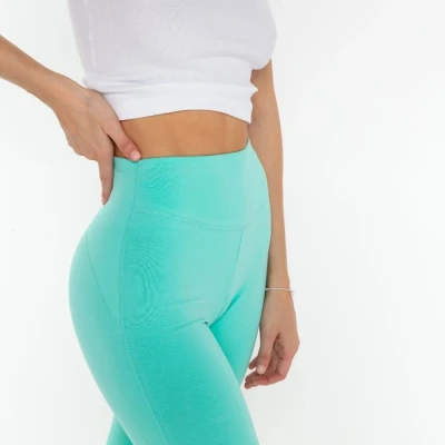 Легинсы женские, цвет мятный