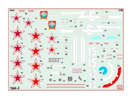 Сборная модель ZVEZDA Советский истребитель Як-3, подарочный набор, 1/48