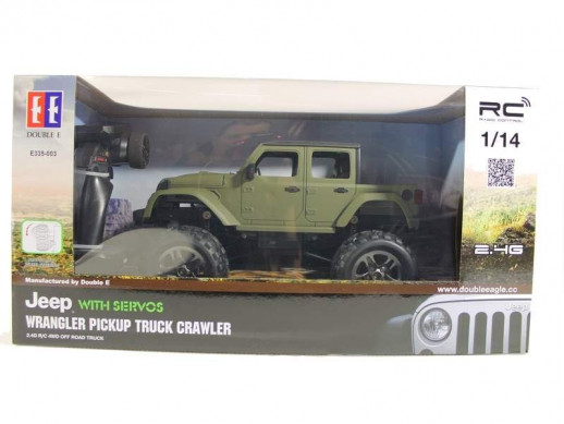 Радиоуправляемый краулер Double Eagle JEEP 1:14 4WD 2.4G (кузов пикап)