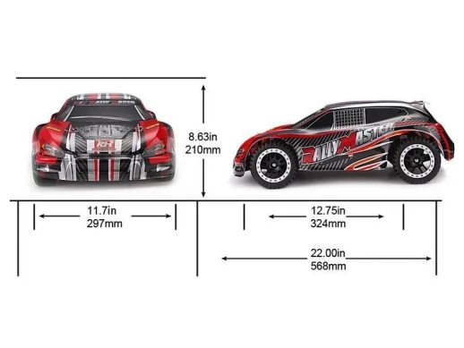 Радиоуправляемая шоссейка Remo Hobby Rally Master (оранжевая) 4WD 2.4G 1/8 RTR