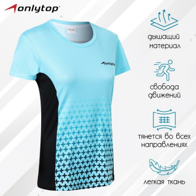 Футболка спортивная ONLYTOP woman, р. 44