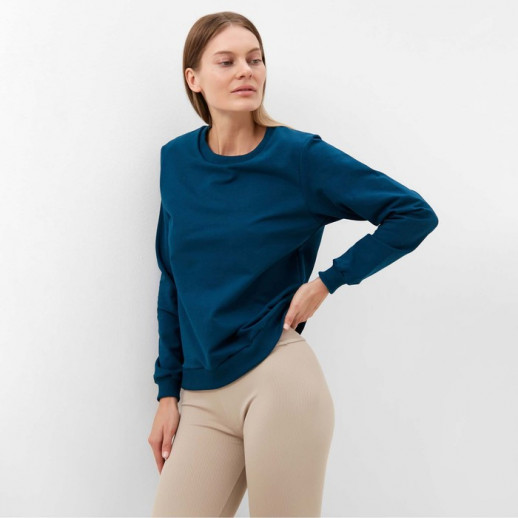 Свитшот женский, цвет петроль