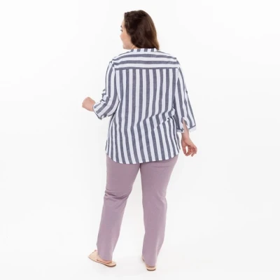 Брюки женские домашние, цвет лиловый