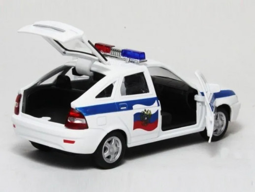 Машина Autotime "LADA PRIORA" полиция 1:36