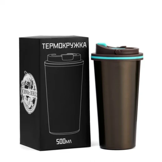 Термокружка, 500 мл, Классика "Мастер К.", сохраняет тепло 8 ч, 9 х 18.5 см