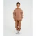 Костюм детский с начёсом (джемпер, брюки) KAFTAN "Basic line" р.32 (110-116), кофе