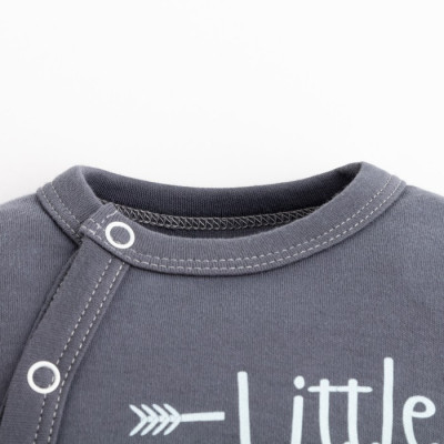 Комбинезон Крошка Я "Brother", цвет тёмно-серый