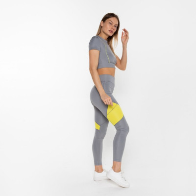 Легинсы женские, цвет серый