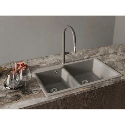 Смеситель RIVELATO Rivelato 3972500 grigio cromo